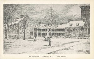 Postcard Old Barracks Trenton New Jersey