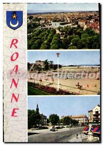 Modern Postcard Roanne Bridge Walks The Pool Place de Ville Hotel
