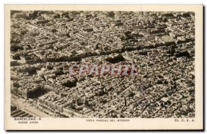 Old Postcard Barcelona Vista del Interior Partial