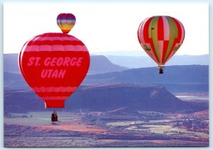 ST. GEORGE, Utah UT ~ Hot Air Balloons SPRING FEST Washington Co. 4x6 Postcard
