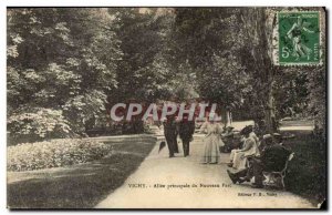 Vichy Old Postcard Allee main new park