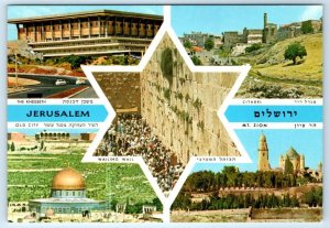 JERUSALEM Multiview ISRAEL 4x6 Postcard