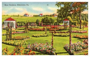 Postcard GARDEN SCENE Allentown Pennsylvania PA AP2155