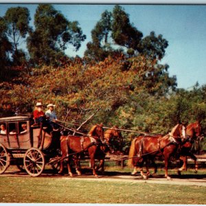 c1960s Buena Park CA Stage Coach Ghost Town Knott's Berry Farm Vtg Carriage A227