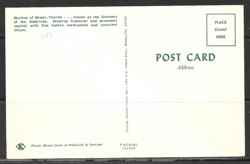 Florida, Miami - Skyline - [FL-650]