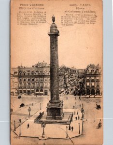 France Paris Place et Colonne Vendome