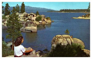 Postcard PEOPLE SCENE San Bernandino California CA AS3693