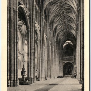 c1910s Canterbury, England Cathedral Nave East Gothic Vaulting Columns Arch A359