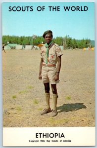 c1968 Ethiopia Scouts Of The World Boy Scouts Of America Youth Vintage Postcard