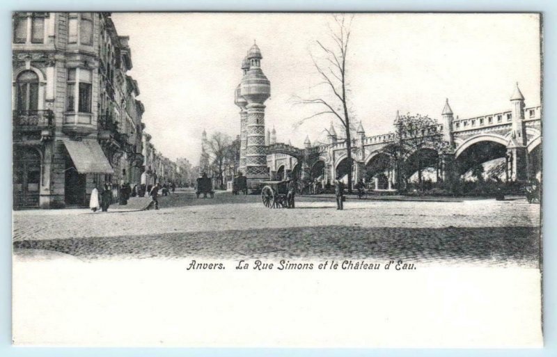 3 Postcards (Anvers) ANTWERP, BELGIUM ~ Rue Nationale, Rue Simons, Place de Meir