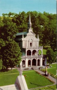 Scala Santa Holy Stairs De Beaupre Pq Canada Cancel Montreal Unp Vtg Postcard