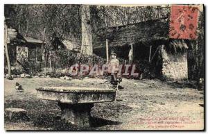Old Postcard From Around Port Mort Table Location or lunched Francois 1er and...