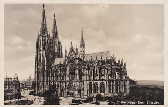 Germany Koel Der Koelner Dom Suedseite Real Photo