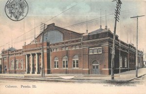 COLISEUM PEORIA ILLINOIS MULTI-VIEW FOLD-OUT NOVELTY POSTCARD (c. 1905)