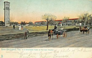 SAN ANTONIO TX~U S GOVERNMENT TOWER-FORT SAM HOUSTON~1906 TUCK SERIES POSTCARD