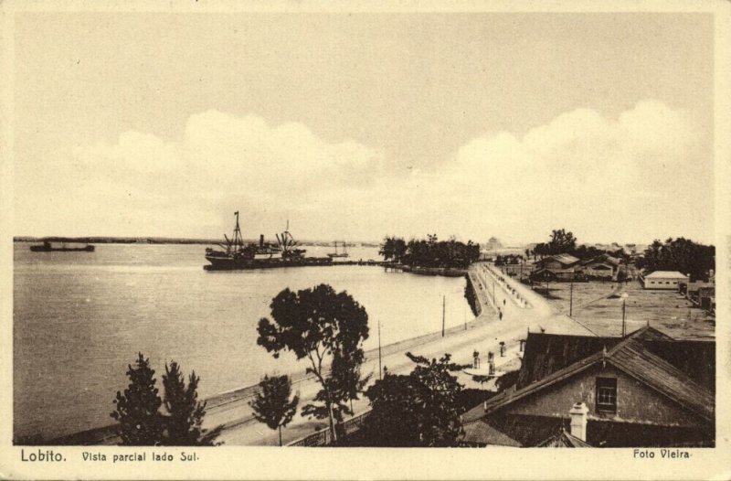 angola, LOBITO, Vista Parcial Lado Sul (1920s) Postcard