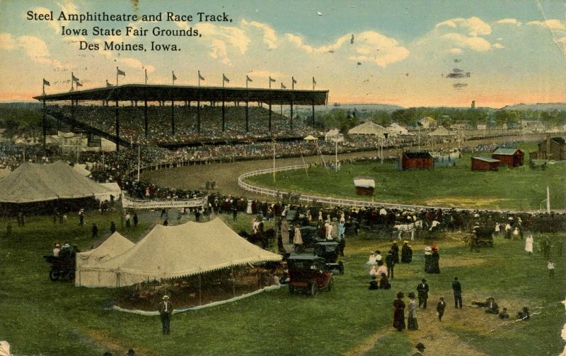 IA - Des Moines. Iowa State Fairgrounds, Steel Ampitheatre & Race Track