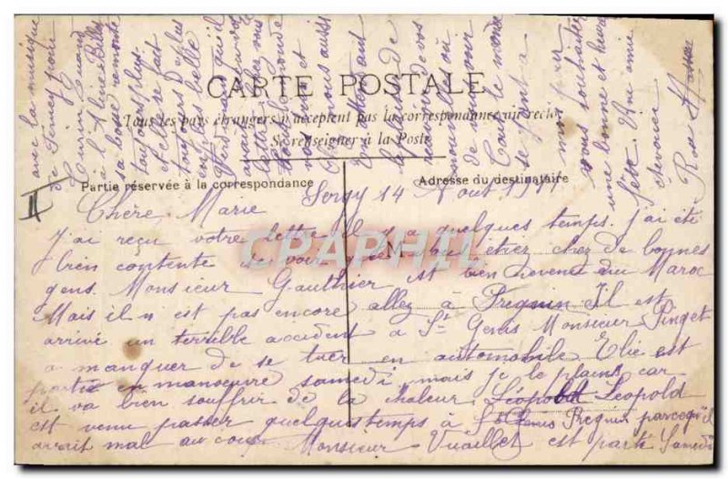 Old Postcard Marie Surname