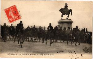 CPA CHERBOURG - Batterie d'Artillerie au Galop Place Napoleon (246147)