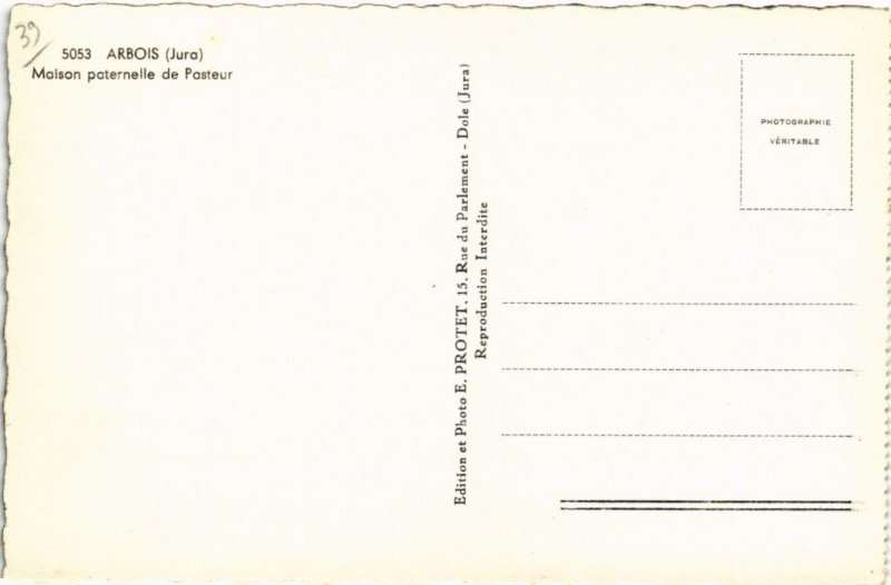 CPA Arbois Maison paternelle de Pasteur (1264962)