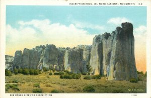 Inscription Rock, El Moro National Monument, Cibola County, NM Vintage Postcard
