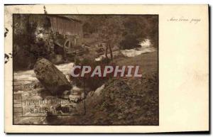 Postcard Old water mill