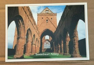 UNUSED POSTCARD - SWEETHEART ABBEY, GALLOWAY, SCOTLAND