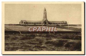 Old Postcard L & # 39Ossuaire Douaumont and the National Cemetery Army