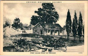 Postcard HISTORICAL SCENE Chicago Illinois IL AM5736