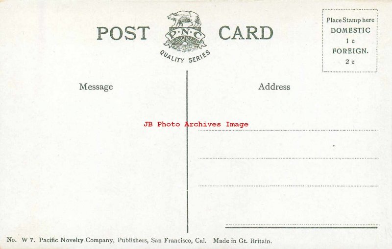 WY, Cheyenne, Wyoming, First National Bank Building, Pacific Novelty No W7