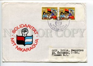 292727 EAST GERMANY GDR USSR 1984 Berlin solidarity Nikaragua postmark  