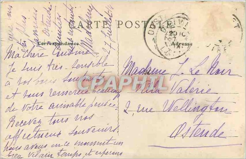 Old Postcard Environs Orleans Olivet Bords du Loiret a Rustic Bridge