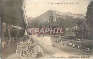 Old Postcard Annecy and its lake the imperial palace