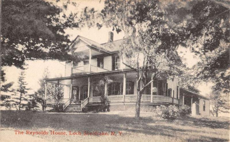 Loch Sheldrake New York Reynolds House Exterior Antique Postcard K20700