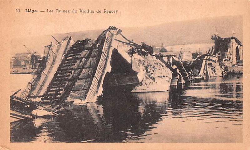 Les Ruines du Viaduc de Renory Liege Belgium Unused 
