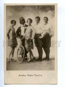 198134 CIRCUS Arthur KLEIN Familie Clown AUTOGRAPH 1927 Photo