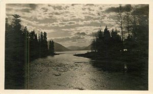 Montana 1920s Marble Glacier NP McDonald Creek RPPC Photo Postcard 22-8985