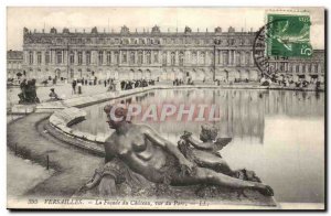 Versailles - The Facade du Chateau - View Park Old Postcard