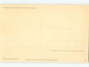 Pre-Chrome HOTEL SCENE Halmstad - Halland Sweden F6577