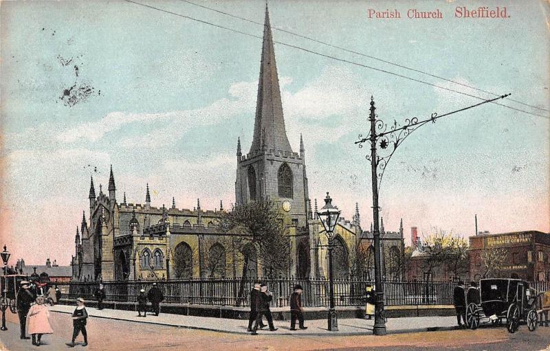 BR101543 parish church sheffield chariot  uk