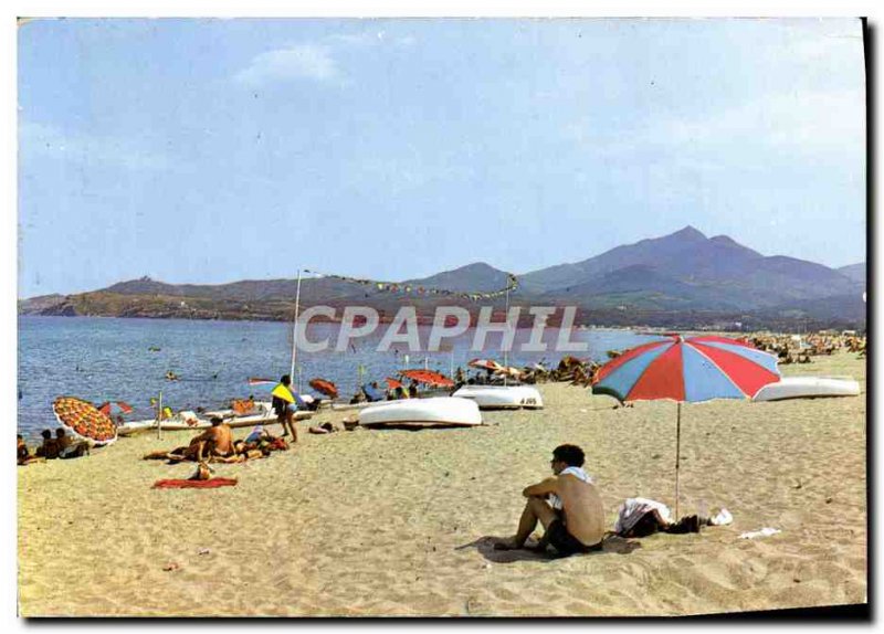 Modern Postcard Argeles Sur Mer The Beach Center