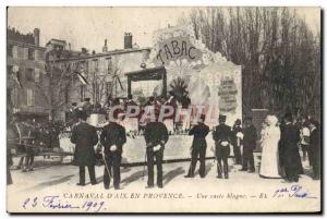 Old Postcard Carnival Folklore & # 39Aix in Provence A joke Tobacco