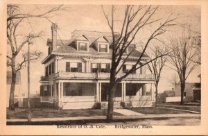 Massachusetts Bridgewater Residence On O B Cole