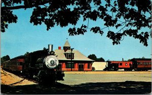 Railroad Museum Cuyaloga Falls Ohio OH Train Tracks Postcard VTG UNP Vintage 