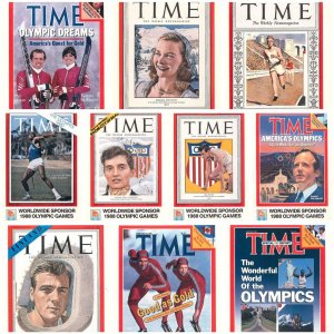 Set of 10 postcards Time Magazine Worldwide Sponsor 1988 Olympic Games