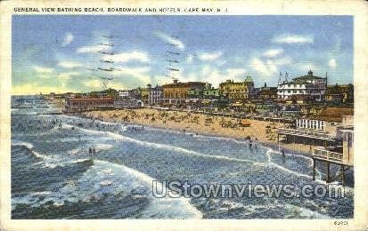 General View Of Bathing Beach in Cape May, New Jersey