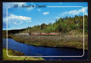 ON Agawa Canyon Railroad Train Sault Ste Marie Ontario Postcard Carte Postale