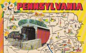 Greetings From Pennsylvania With Map