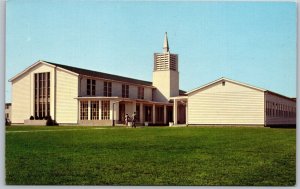 Vtg Delaware DE Chapel Dover Air Force Base 1950s View Chrome Postcard