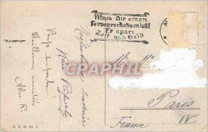 Old Postcard Mainz Rheinansicht Charter